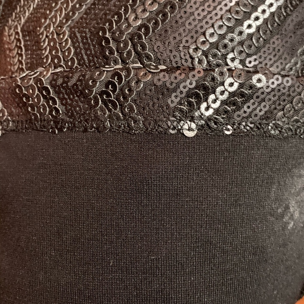 Black/silver sequin cocktail dress (NWT) - Picture 4 of 6